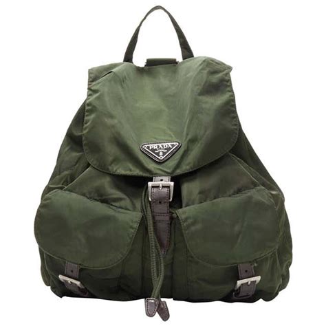 prada green nylon backpack|prada nylon backpack vintage.